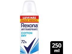 ANTITRANSPIRANTE FEMENINO REXONA COTTON DRY 250 ML