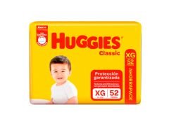 PAÑALES HUGGIES CLASSIC AHORRAPACK XG 52 UN