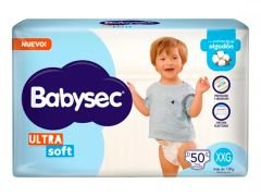 PAÑAL BABYSEC ULTRA SEC MES DE CONSUMO XXG 50 UN