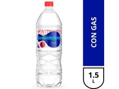 AGUA BENEDICTINO CON GAS 1.5 LT