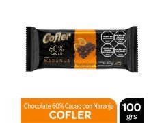 CHOCOLATE COFLER 60% CACAO SABOR NARANJA 100 GR