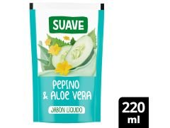 JABON LIQUIDO SUAVE PEPINO ALOE 220 ML