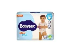 PAÑAL BABYSEC ULTRA HIPERPACK GRANDE 60 UN