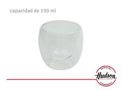 VASO HUDSON DOBLE VIDRIO 150ML 2 UN