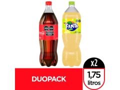 GASEOSA COCA COLA + FANTA POMEO X 1.75 LT