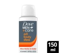 DESODORANTE MASCULINO DOVE ALL BODY SHEA BUTTER & CEDAR 150 ML