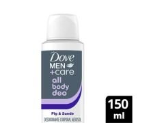 DESODORANTE MASCULINO DOVE ALL BODY FIG & SUEDE 150 ML