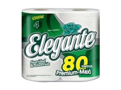 PAPEL HIGIENICO ELEGANTE PREMIUM MAX 4X80 MT