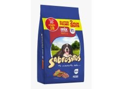 ALIMENTO PARA PERROS SABROSITOS ADULTOS MIX 18 KG + 2