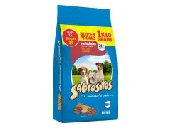ALIMENTO PARA PERROS SABROSITOS ADULTOS VARIEDAD 14 KG + 1