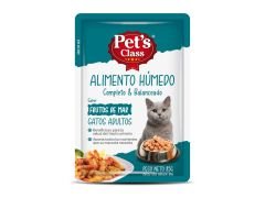 ALIMENTO PARA GATOS PETS CLASS FRUTOS DE MAR 85 GR