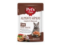 ALIMENTO PARA GATOS PETS CLASS CARNE 85 GR