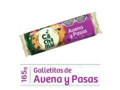 GALLETITAS CACHAMAI AVENA Y PASAS 165 GR