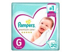 PAÑAL PAMPERS PREMIUN GRANDE 20 UN