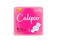 TOALLITAS FEMENINAS CALIPSO SUPER ANATOMICA CON ALAS 8 UN
