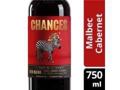 VINO CHANCES MALBEC CABERNET 750 CC