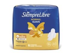 TOALLITAS FEMENINAS SIEMPRE LIBRE NORMAL 8 UN
