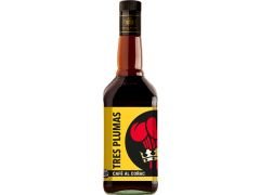 LICOR TRES PLUMAS CAFE COGNAC 750 CC