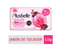 JABON DE TOCADOR PLUSBELLE RADIANTE PEONIAS Y FRUTOS 120 GR