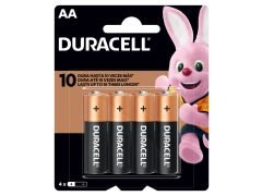 PILAS DURACELL ALKALINE "AA" 4 UN