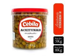 ACEITUNAS CEBILA VERDE N° 2 PIZZA 5 KG