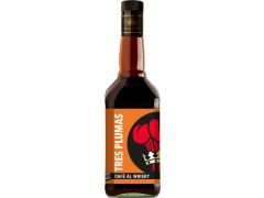 LICOR TRES PLUMAS CAFE WHISKY 750 CC
