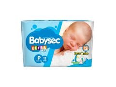 PAÑAL BABYSEC ULTRA REGULAR CHICO 12 UN