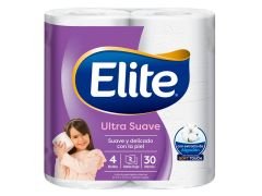 PAPEL HIGIENICO ELITE DOBLE HOJA ULTRA 4X30 MT